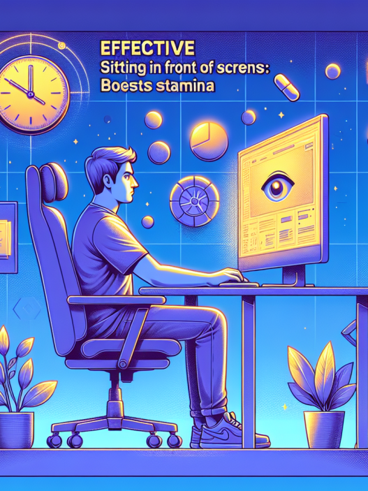 Effektives Sitzen vor Bildschirmen: Wie Modafinil die Ausdauer steigert